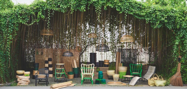 The whole look: lush and lovely. I would take this for the more expensive version, then I'd pinch myself and be glad I'd saved $1000 to look so effortlessly cool in my own backyard. Good job, Ikea!